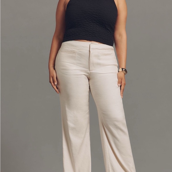 Anthropologie Pants - Anthropologie Maeve Linen Blend Flare Pants NWT